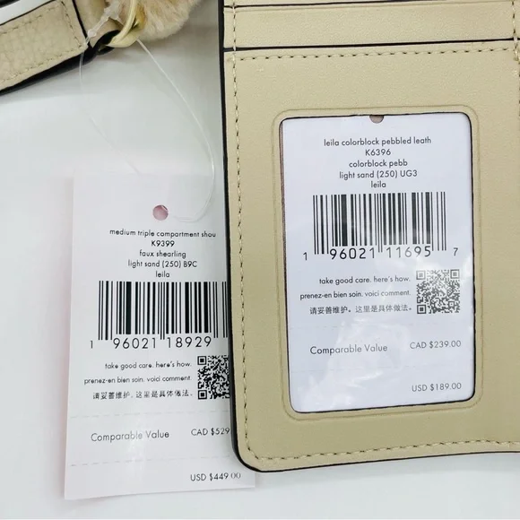 KATE SPADE ♠️ Leila Medium Shoulder Bag & Compact Bifold Wallet - Picture 13 of 13